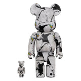 400% + 100% Bearbrick Banksy Flower Bomber