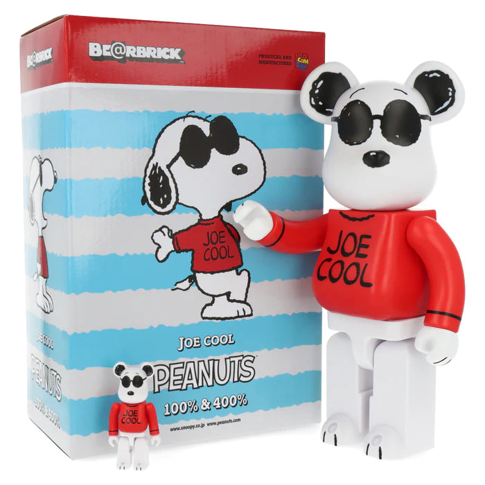 400% + 100% Bearbrick Joe Cool - (Peanuts) – CADRE ART