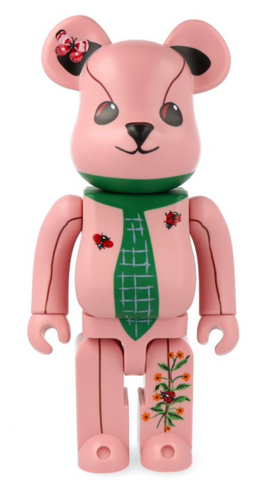 400% Bearbrick Nathalie Lété - Ours à la cravate