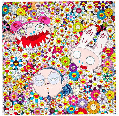 TAKASHI MURAKAMI - FLOWERS WITH SMILEY FACES
