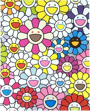 Takashi Murakami - A little flower painting : Pink, purple and many other colors Cadre Art