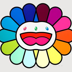 Takashi Murakami - Double Face Multicolore fond Blanc