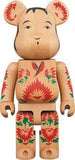 MEDICOM KARIMOKU KOKEBRICK #2 400% BEARBRICK FIGURE (BRUN)